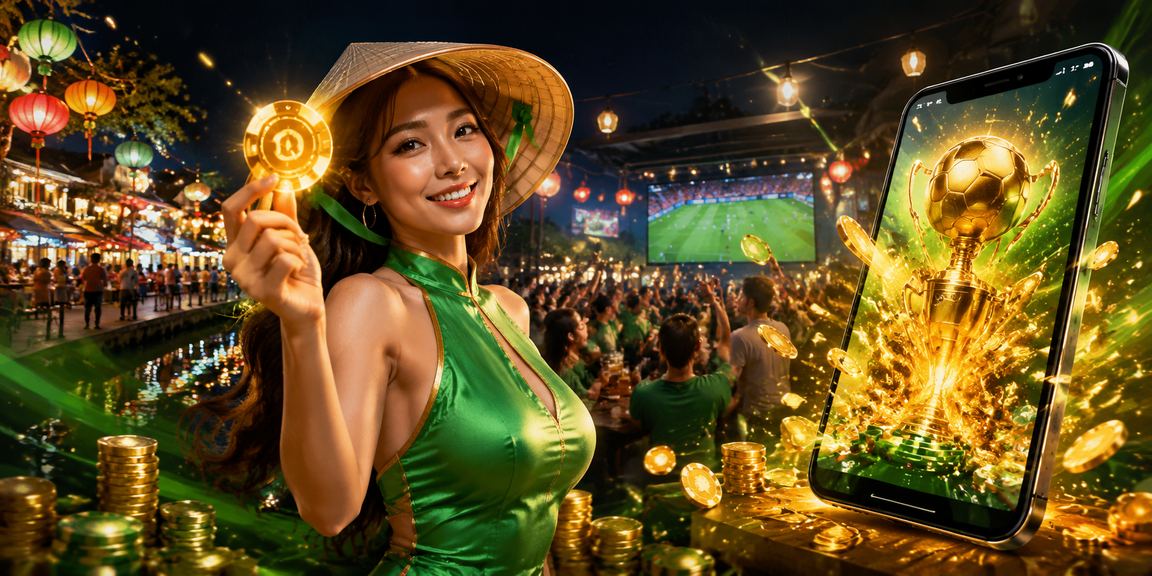 Người chơi đội nón lá truy cập mobile casino tại Phú Quốc với 912
